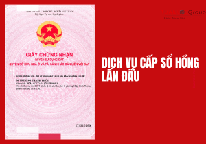 Dịch vụ cấp sổ hồng lần đầu
