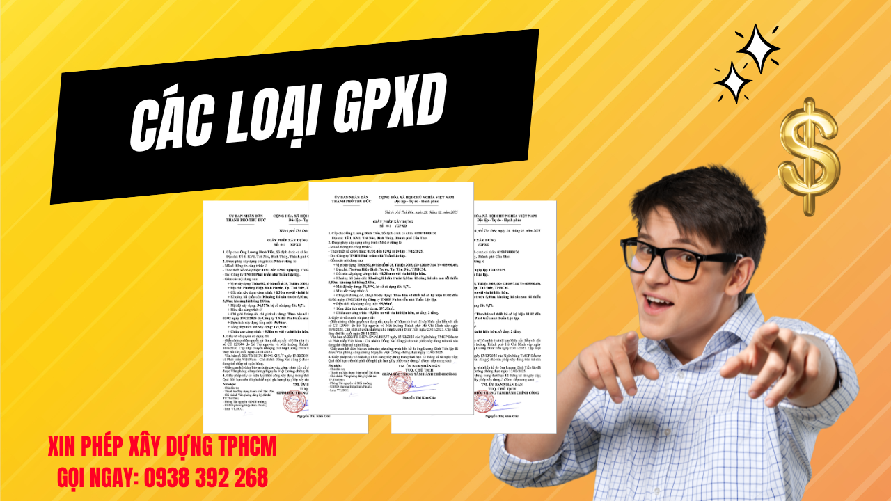Các loại giấy phép xây dựng 