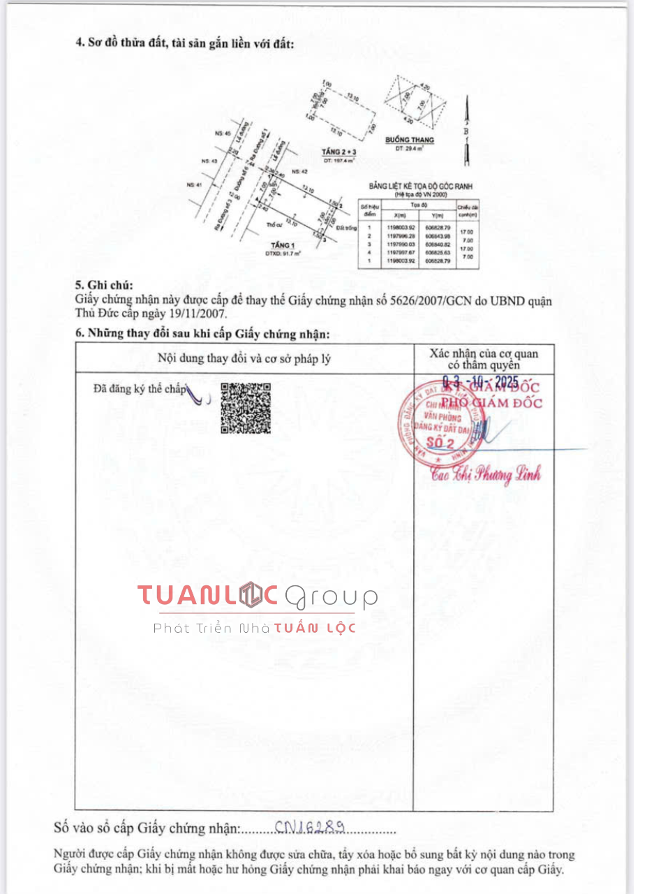 Dịch vụ hoàn công nhà TP Thủ Đức trọn gói, chuyên nghiệp 2025 10 GCN đã hoàn công