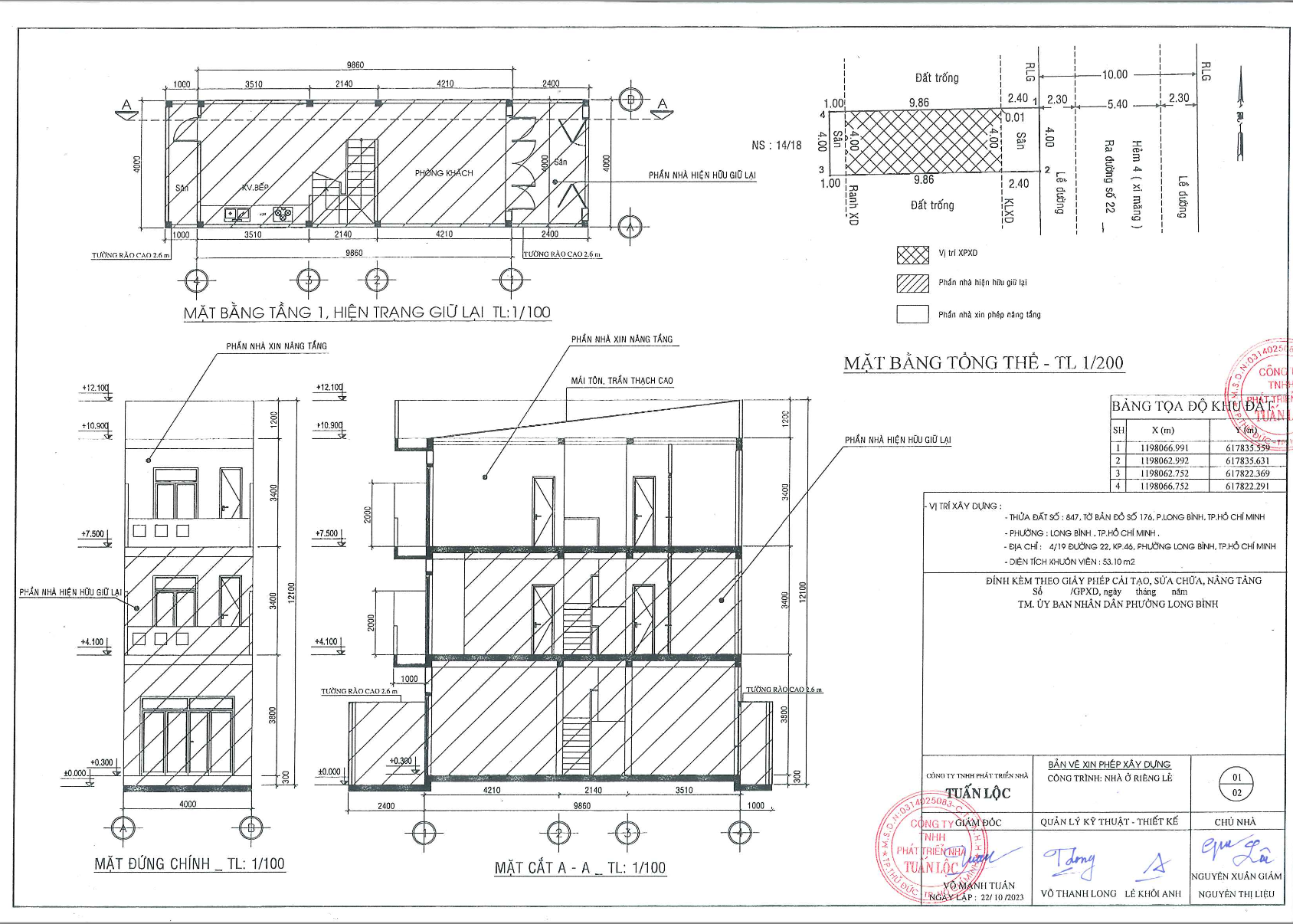 Bản vẽ xin phép xây dựng 