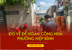 Đo vẽ hoàn công nhà phường Hiệp Bình, TP HCM